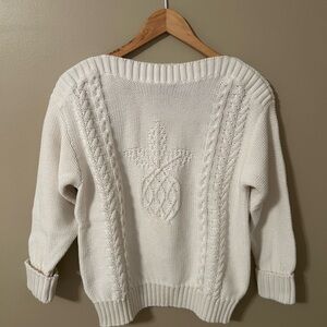 Tommy Bahama Cream Cable Knit Sweater
